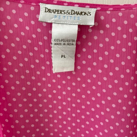 Draper's & Damon's Pink/White Dot Jacket Dress, PL - Picture 8 of 8